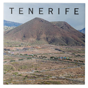 Vulkanische tegelplaat voor Tenerife Tegeltje