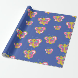 Vulkpapier voor vlinders cadeaupapier