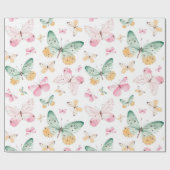 Vulkpapier voor vlinders cadeaupapier (Vlak)