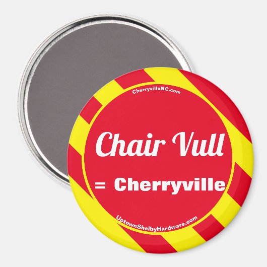 Vull de chaise = Magnet de Cherryville (Recto/Verso)