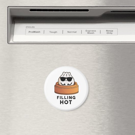 Vullen Heet Grappig Dumpling Pun Magneet (Insitu (Vaatwasser))