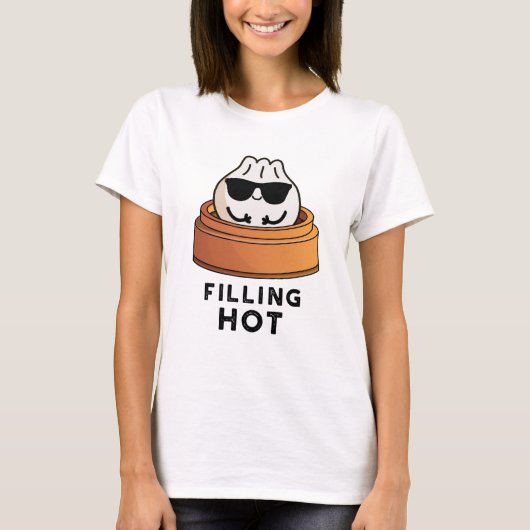 Vullen Heet Grappig Dumpling Pun T-shirt (Voorkant)
