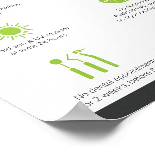 Vuller Nazorginstructies Poster (Hoek)