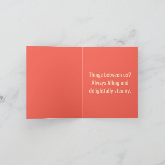 Vulling Steamy – Bold Dumpling Pun Kaart (Binnen)