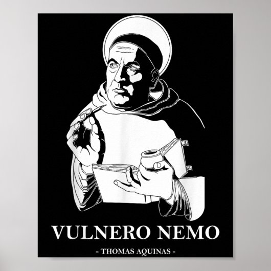 Vulnero Nemo Katholieke Heilige Thomas van Aquino  Poster (Voorkant)