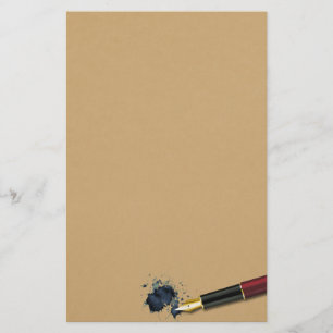Vulpen met inkt/spleet - briefpapier