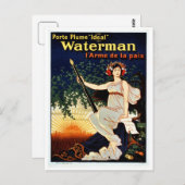  vulpen voor watermannen adverteren briefkaart (Voorkant / Achterkant)