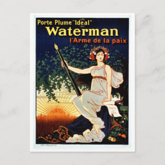 vulpen voor watermannen adverteren briefkaart