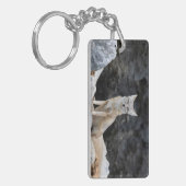 Vulpes corsac sleutelhanger (Voorkant Links)