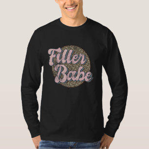 vulstof Babe Medical Spa Leopard Nurse Inje T-shirt