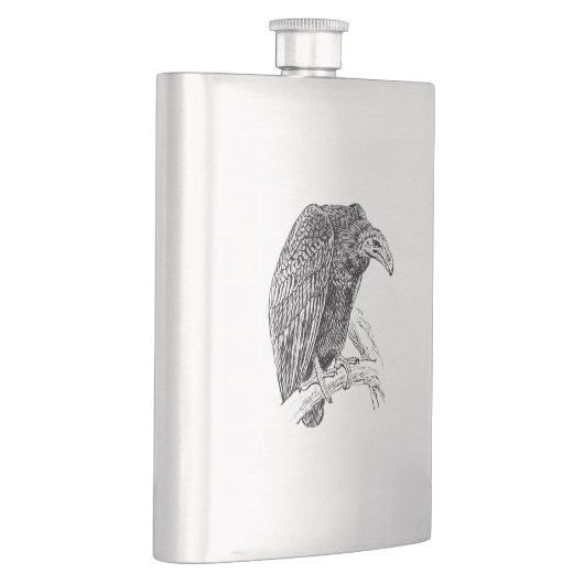 Vulture Bird Realistic Sketch Heupfles (Rechts)