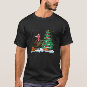 Vulture lover kerst gier dragen kerstmuts t-shirt