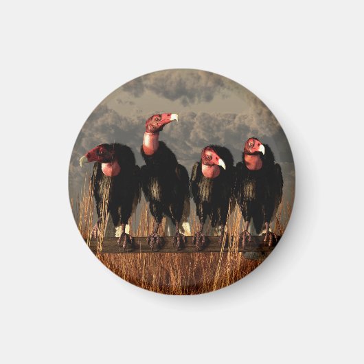 Vulture Quartet Magneet (Voorkant)