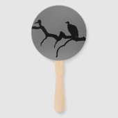 Vulture Silhouette Handwaaier (Voorkant)