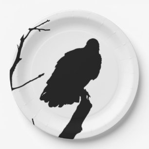 Vulture Silhouette Love Bird Watts Raptors Papieren Bordje