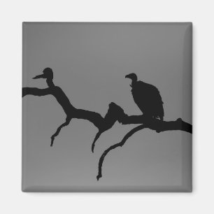 Vulture Silhouette Magneet