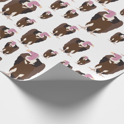 Vulture vogels Pattern Cadeaupapier (Hoek)