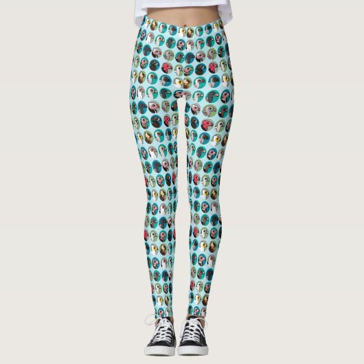 Vulturen van de Birdorable Old World Leggings (Voorkant)