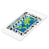 Vulturen van de Wereldkaart Magneet (Linkerzijde)