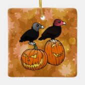 Vultures Celebrate Halloween! Keramisch Ornament (Voorkant)