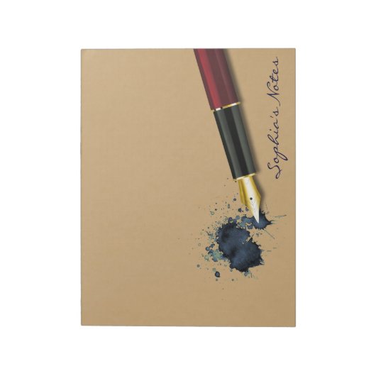 Vulvulvulpen met inktsleuf - Notitieblok (Gedraaid)