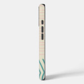 Vun Abstracte lijntekening in Blauwgroen en Pastel Case-Mate iPhone Case (Achterkant / Links)