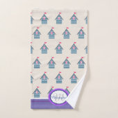 Vun Beach Navy Bath-handdoekset Bad Handdoek (Handdoek)