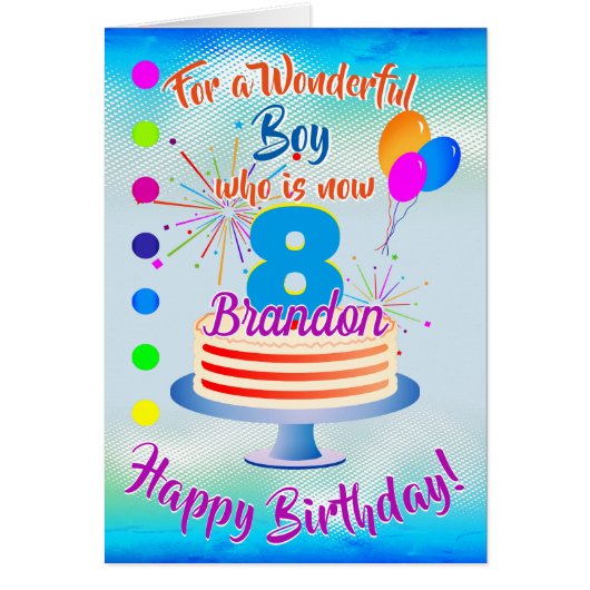 VUN BIRTHDAY BOY - BLUE / BLUE PERSONALISEERD (Voorkant)