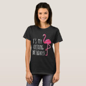Vun Birthday Mannen Vrouwen Roze Waterverf Flaming T-shirt (Voorkant volledig)