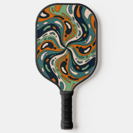 Vun Bold Psychedelic Swirl Pattern - Eigen naam Pickleball Paddle