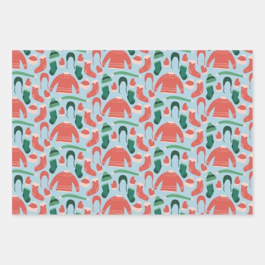 Vun- en kerstinpakpapier inpakpapier vel (Voorkant 3)