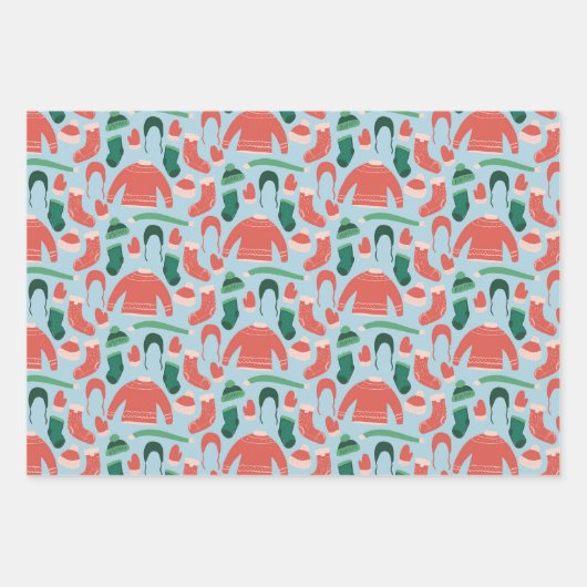 Vun- en kerstinpakpapier inpakpapier vel (Voorkant)