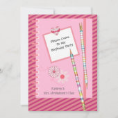 Vun en  klasgenoot/uitnodiging tot geboorte op sch kaart (Voorkant)