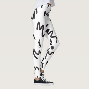 Vun en modern zwart-wit leggings