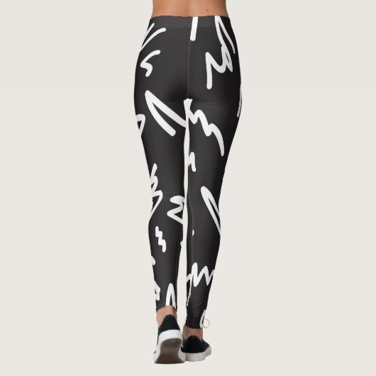 Vun en modern zwart-wit leggings (Achterkant)
