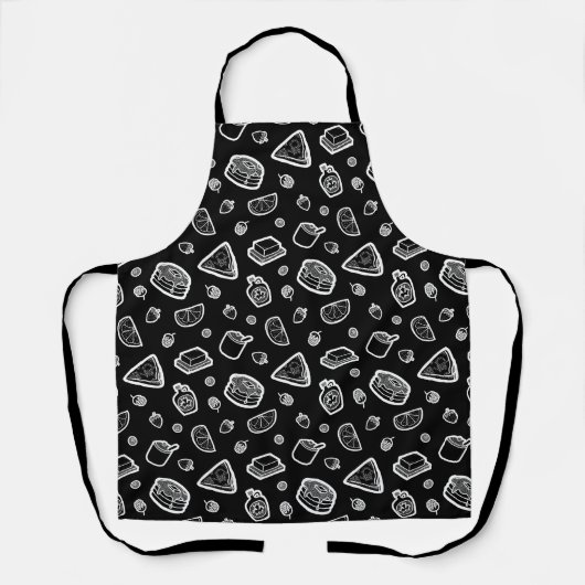 Vun handgetekend Schort voor het All-Over Pattern (Voorkant)