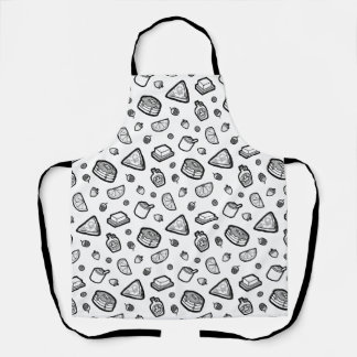Vun handgetekend Schort voor het All-Over Pattern