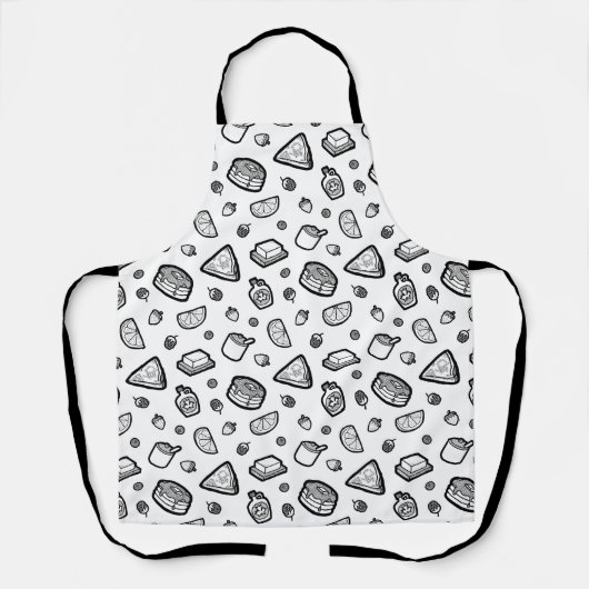 Vun handgetekend Schort voor het All-Over Pattern  (Voorkant)