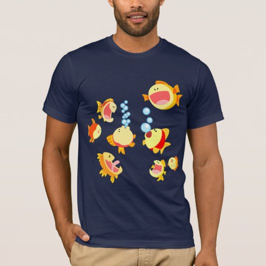 Vun in de cartoon T-Shirt van de vistank (Voorkant)