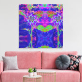 Vun in de zon - blauw canvas afdruk (Insitu (Woonkamer))