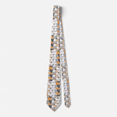 Vun Kat Lijn Trekkers Tempel Dier Stropdas (Voorkant)