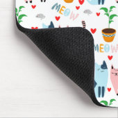 Vun katten en muizen met hart muismat (Hoek)