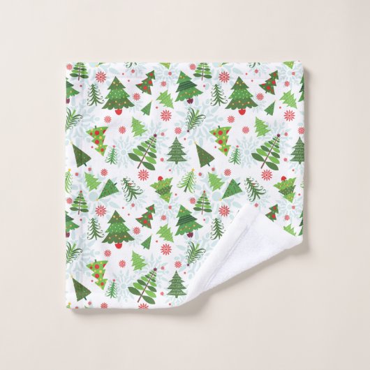 Vun kerstboomschilfers Monogrammed Towels Bad Handdoek (Wasdoekje)