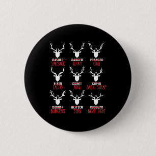 Vun kerstdeer Hunters Alle rendiertjes van de kers Ronde Button 5,7 Cm