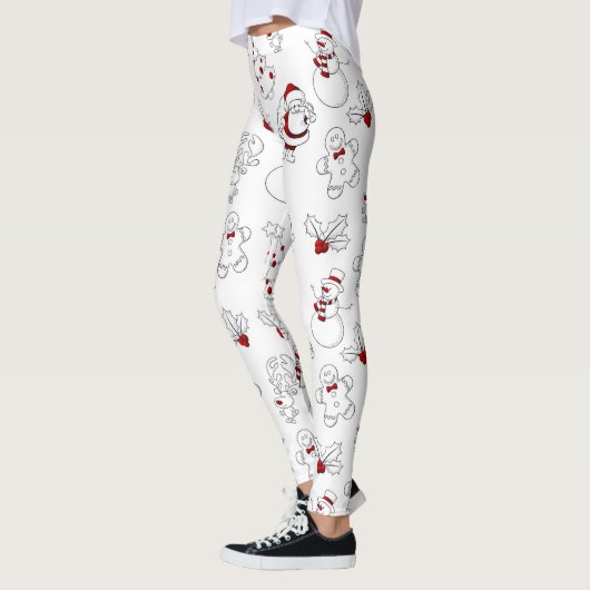 Vun kerstpatroon Holiday-leggings Leggings (Links)