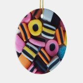 Vun, kleurrijk, zoethout snoep keramisch ornament (Rechts)