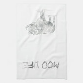 Vun. Koe zwart-wit | Moo Life Theedoek (Verticaal)