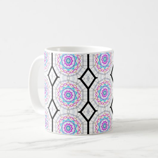 Vun met kaleidoscopen koffiemok (Voorkant links)