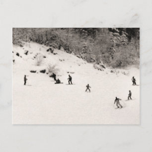 Vun op de skipistes briefkaart