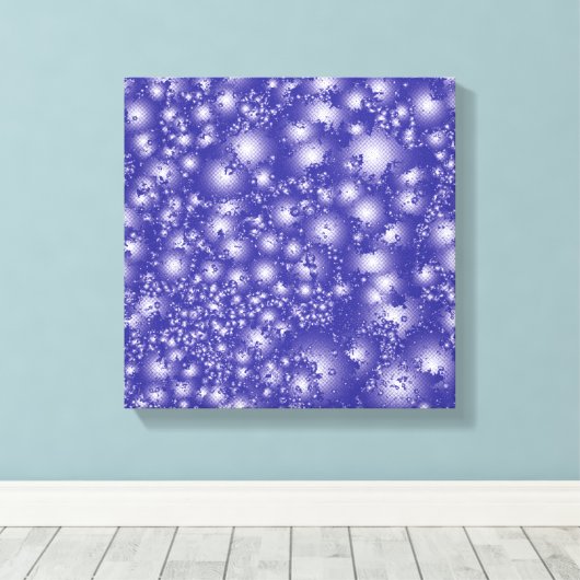 Vun PAARS Abstract inktpatroon Super Splash Canvas Afdruk (Insitu (Houten vloer))